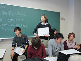 大場ゼミで3学年合同ゼミ（就職活動報告会）を開催