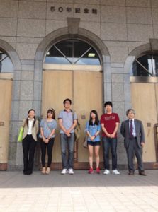 韓国からの交換留学生との懇談会