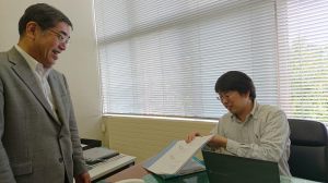 井上先生と学部長