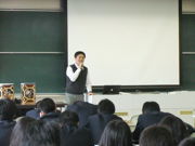 岩見沢緑稜高校の皆さんにミニ講義