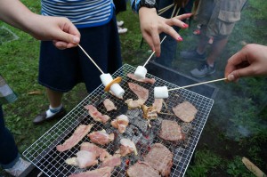 前期お疲れ様！のバーベキュー大会