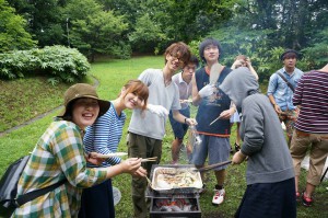 前期お疲れ様！のバーベキュー大会