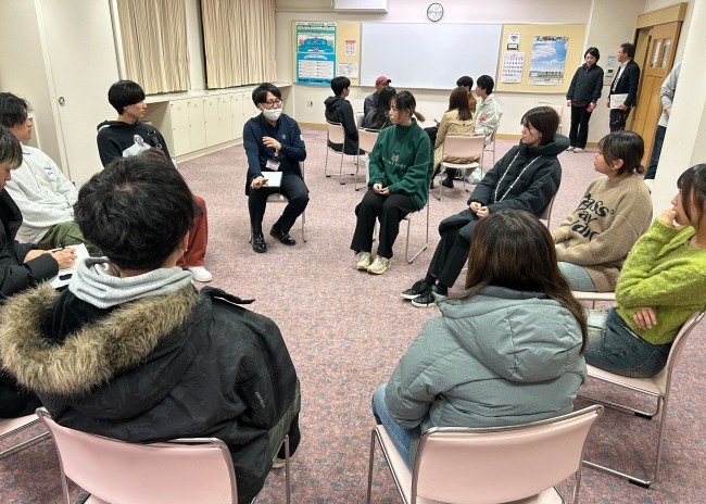 標津町の職員さんとの意見交換会の様子