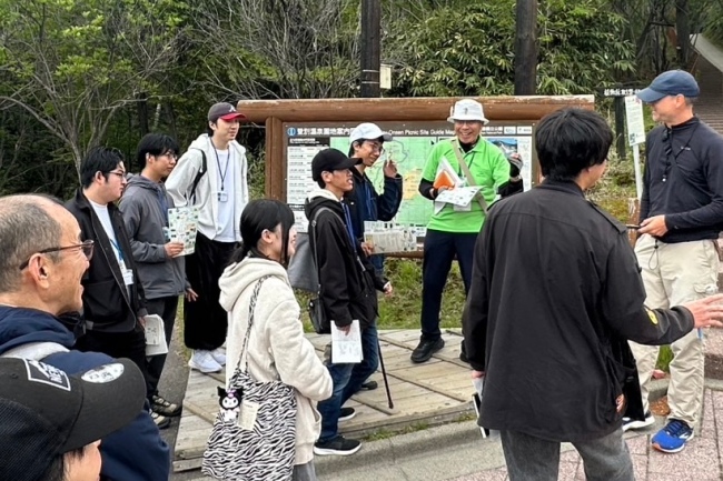 初めは緊張していましたが、観光客との会話が楽しくなってきました