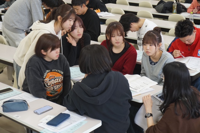 教員や先輩からのアドバイスは心強い！