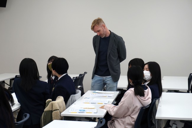 英語によるグループワークの様子