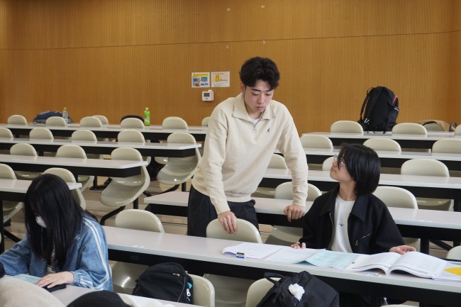 教職を目指す先輩がいるのも心強い
