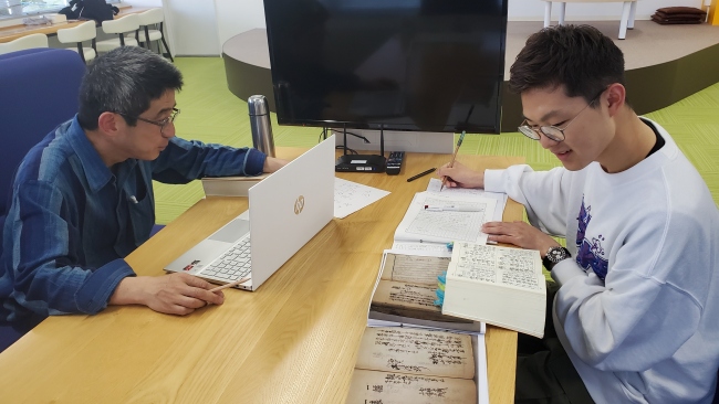 古文書特訓の様子1