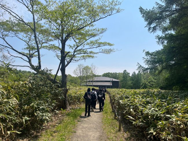 もうすぐ自然ふれあい交流館に到着です