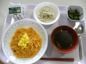 【1日目】洋風朝食のチキンライス