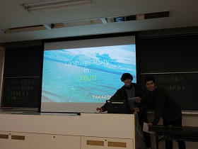 セブ島の語学学校に派遣された2人