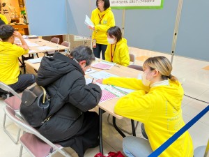 昨年の新さっぽろ健康フェスでの「脳トレ」ブース 